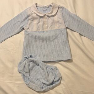 Babidu Blue Long Sleeve Diaper Set